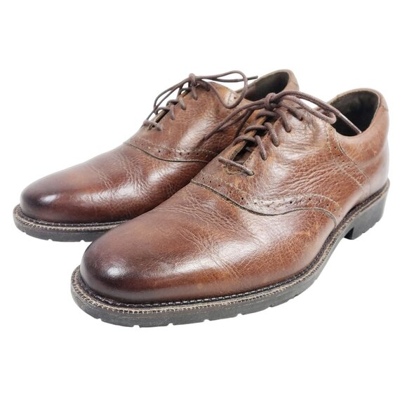 Neil M. Men's Size 8.5 Brown Leather Plain Toe Oxford - Picture 2 of 9